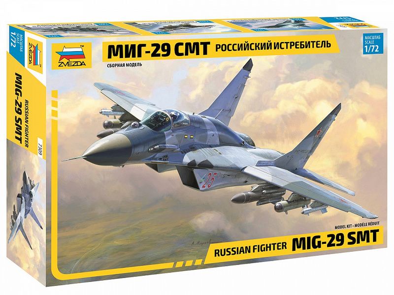 Сборная модель ZVEZDA Многоцелевой фронтовой истребитель МиГ29 СМТ, 172