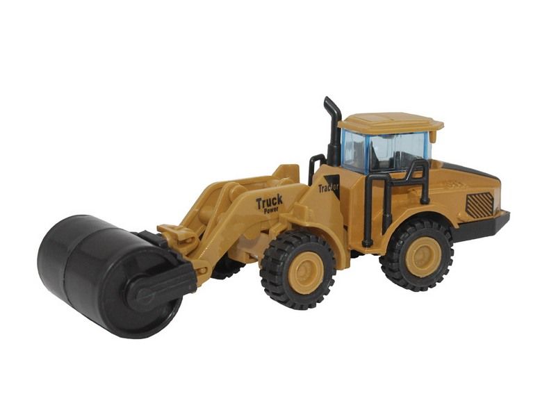 Машина АВТОПАНОРАМА ЭКСКАВАТОР КАТОК, желтый, инерция, вк 20,57,59 см