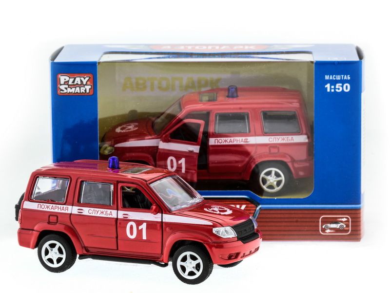 Машина АВТОПАНОРАМА инерц УАЗ Патриот пожарная 150, вк 1275,5 см