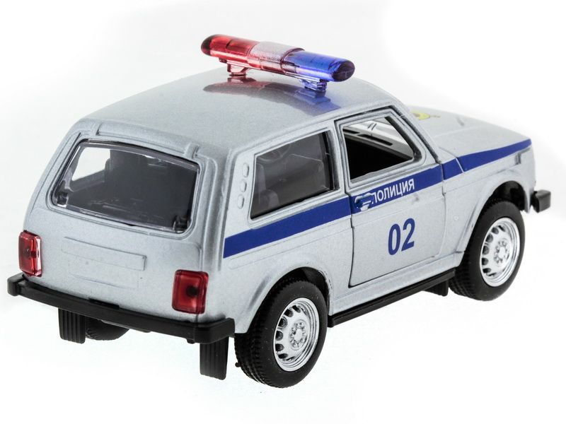 Машина АВТОПАНОРАМА инерц ВАЗ 2121 150, вк 1275,5 см, серебристая