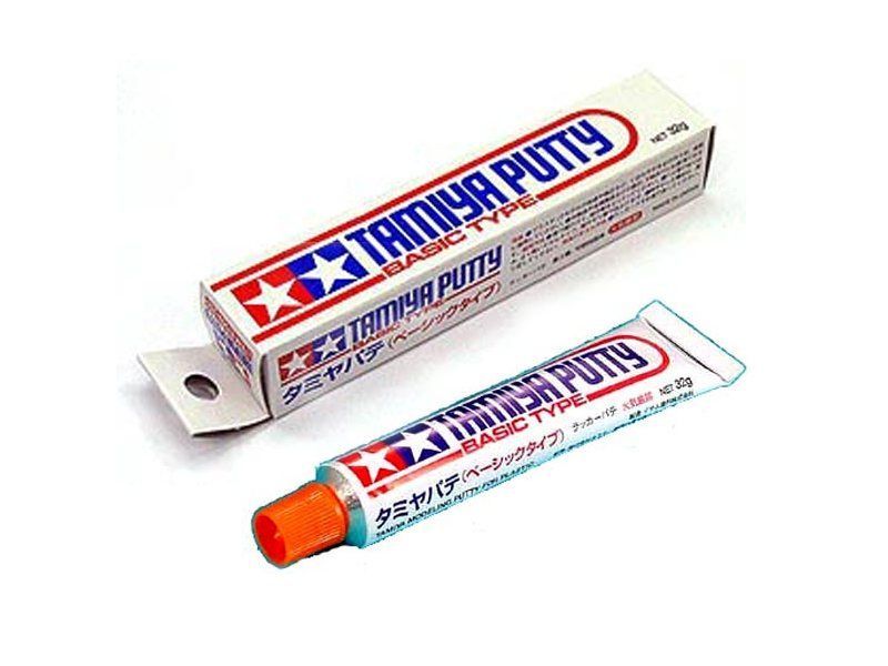 Шпаклевка Tamiya Шпаклевка серая Basic Type время заст 1мм1ч 32гр тюбик Putty