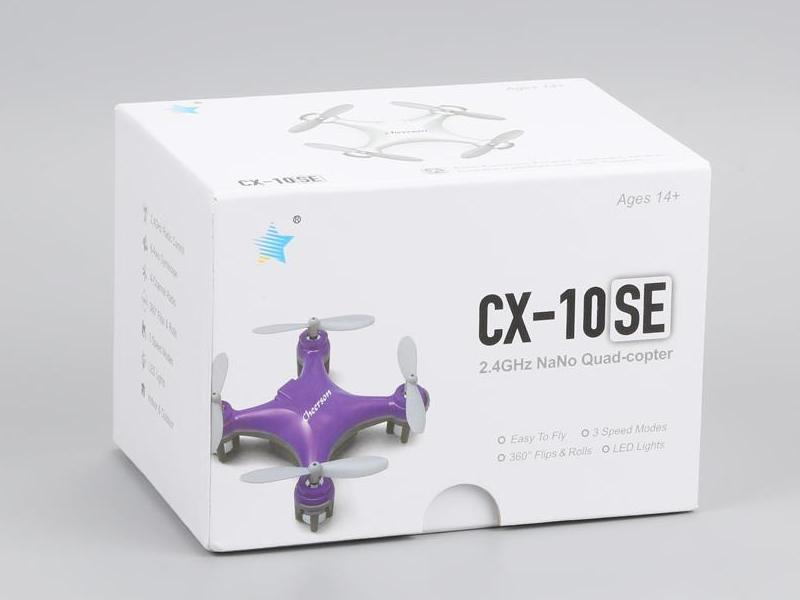 Радиоуправляемый квадрокоптер Cheerson CX10SE Mini RTF 24G розовый