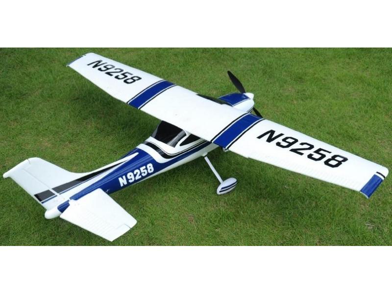Радиоуправляемый самолет Top RC Cessna 182 500 class синяя 1410мм 24G 4ch LiPo RTF