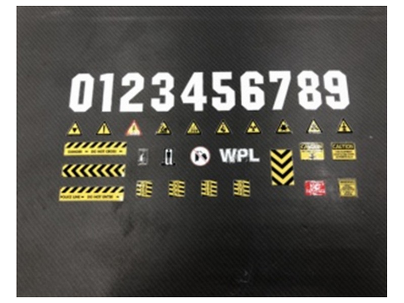 Комплект наклеек WPL для моделей B14, B24, C14, C24, B16, B36