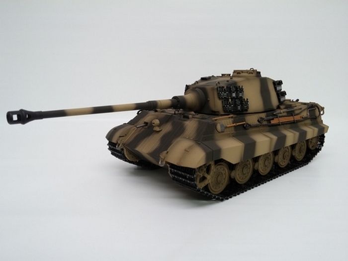 Радиоуправляемый танк Heng Long 116 KingTiger Германия 24G RTR оливковозелёный