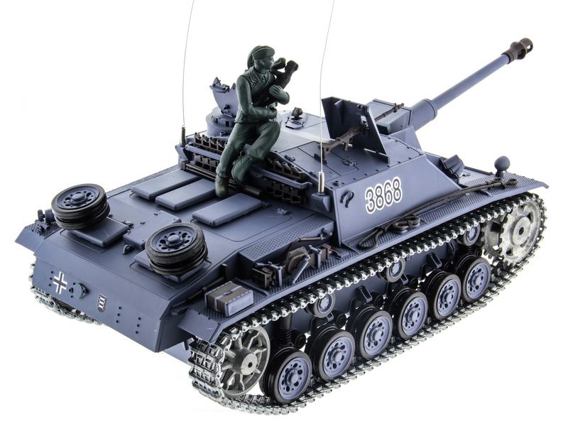 Радиоуправляемый танк Heng Long 116 Sturmgeschutz III Германия 24G RTR PRO