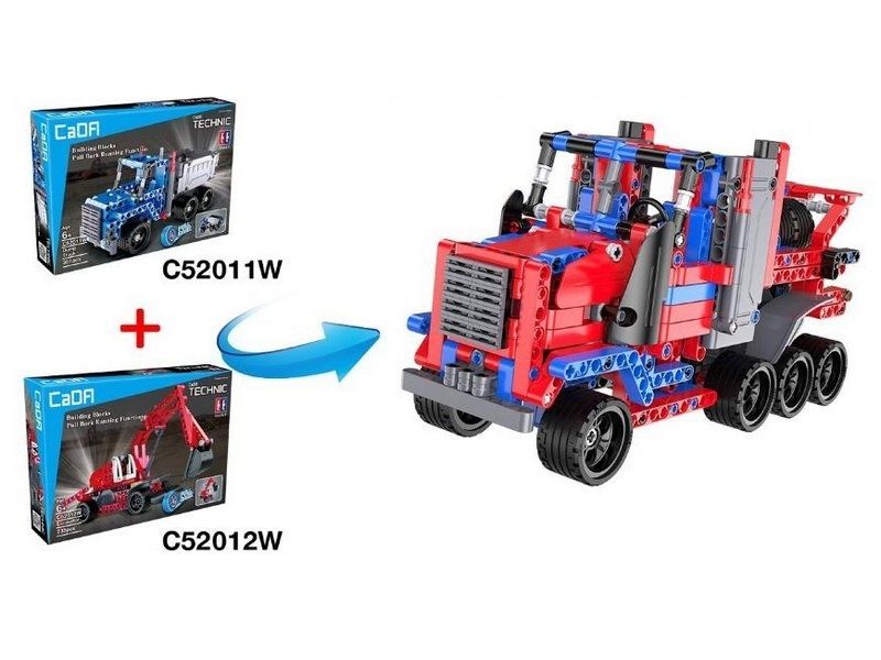 Конструктор CaDA Technic экскаватор совместим с C52011W, инерционный 235 деталей