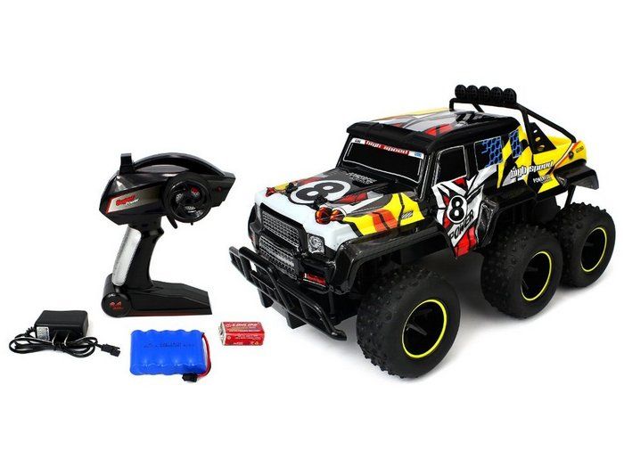 Радиоуправляемый внедорожник  YED 110 пикап 6 колес3 оси, 24G
