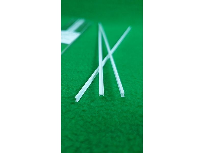 ABS пластик двутавр 2х2,5 мм , длина 250 мм, 4 шт