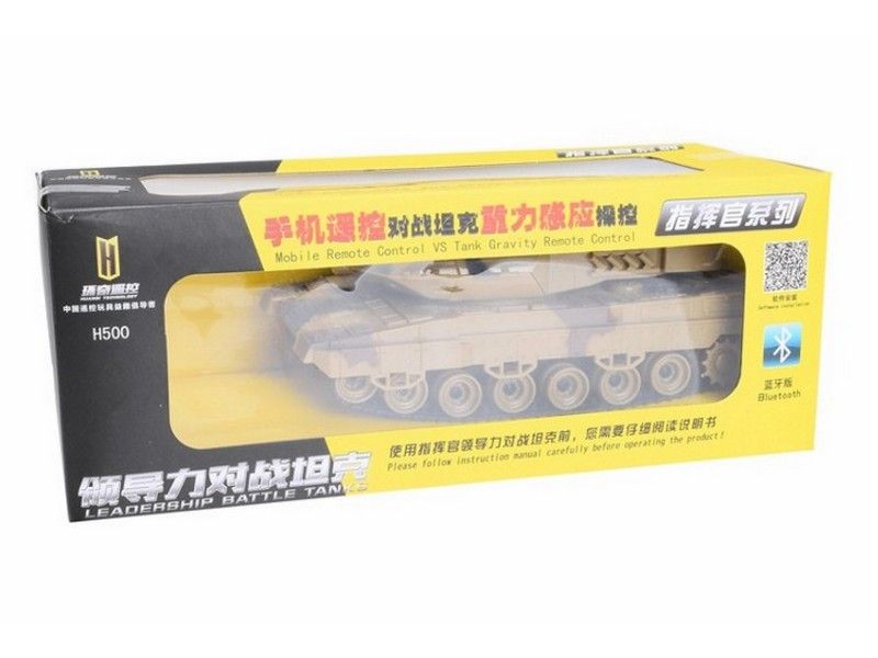 Радиоуправляемый танк Huan Qi 136 Leopard 2A5, упревление через Bluetooth, для танкового боя
