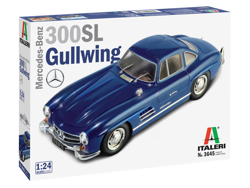 Сборная модель ITALERI Автомобиль MERSEDES BENZ 300 SL GULLWING, 124