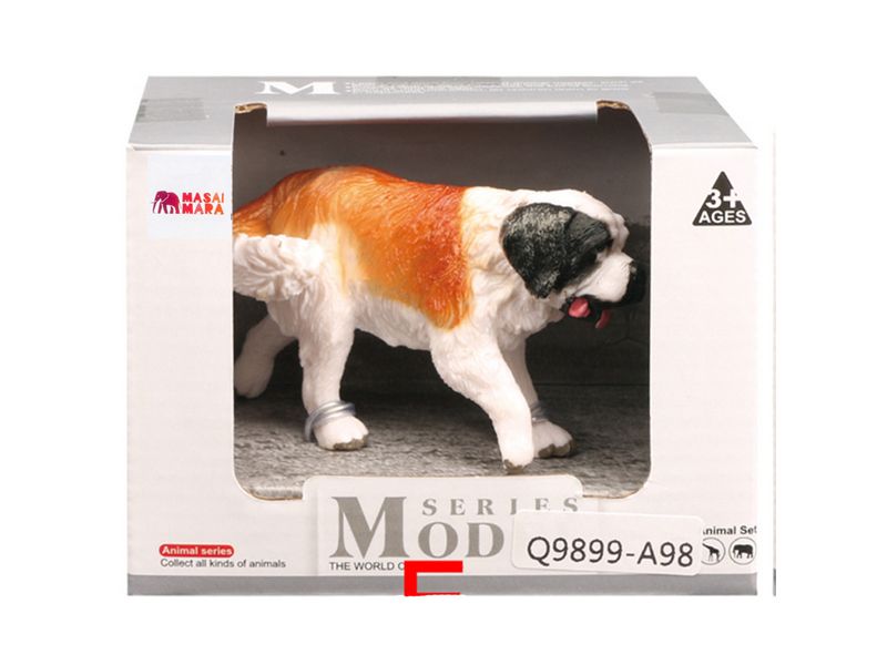Фигурка игрушка MASAI MARA MM212188 серии На ферме собака Сенбернар