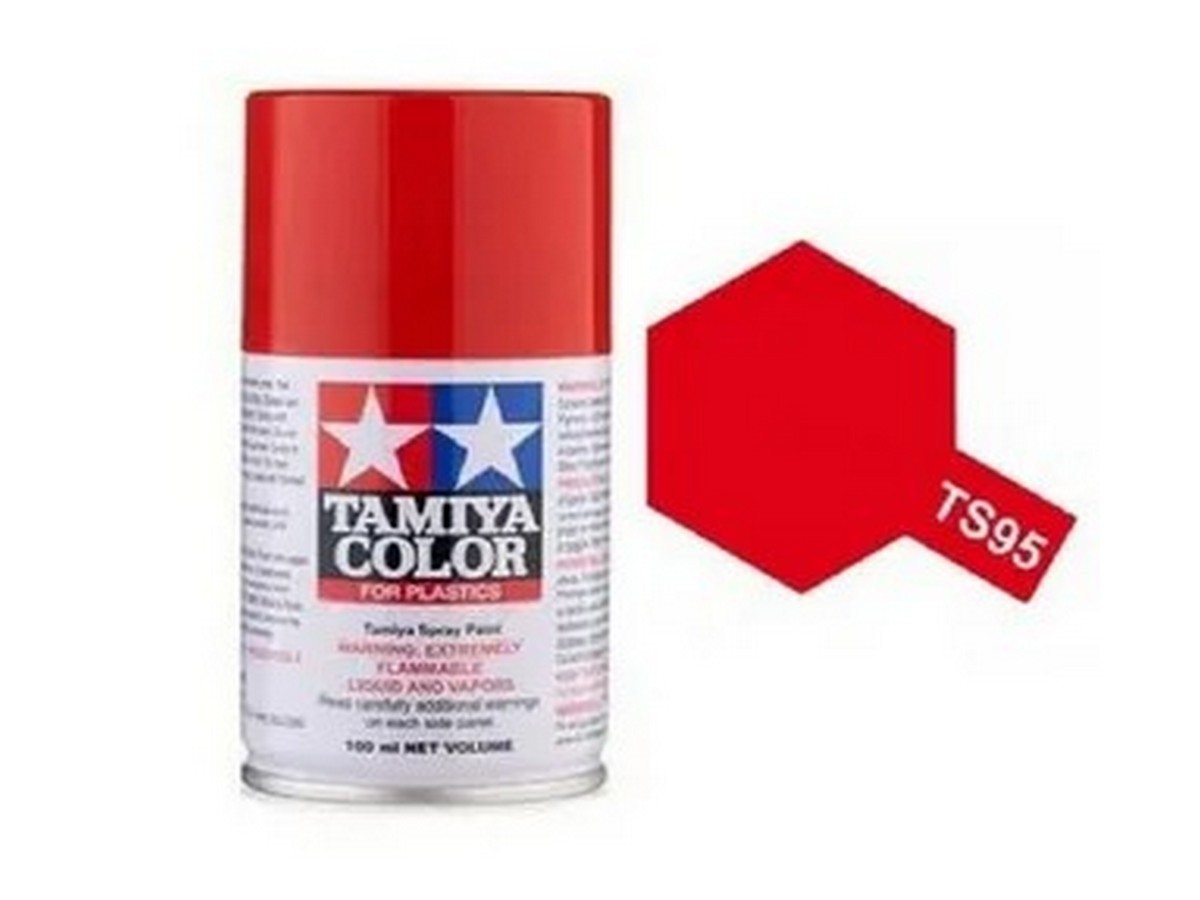 Краска Tamiya TS95 Pure Metallic Red Чистокрасный металлик краскаспрей 100