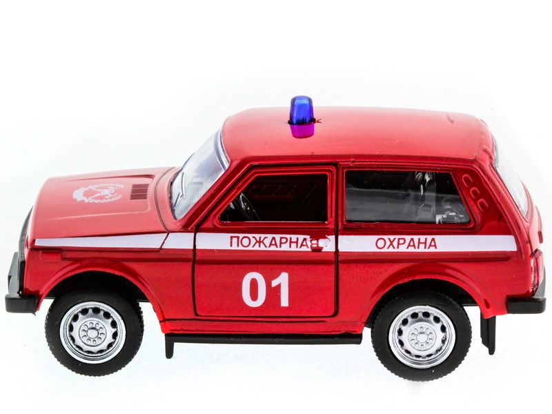 Машина АВТОПАНОРАМА инерц ВАЗ 2121 150, вк 1275,5 см, красная