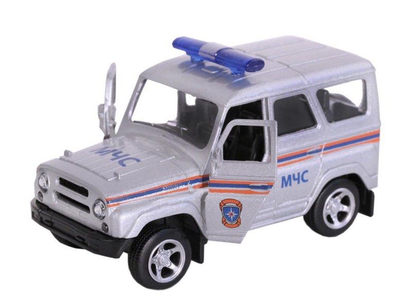 Машина АВТОПАНОРАМА МЧС, серебро, 150, инерция, вк 1275,5 см