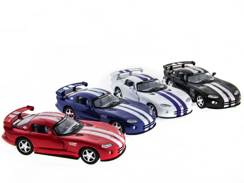 Машина Kinsmart 136 Dodge Viper GTSR инерция 112шт бк