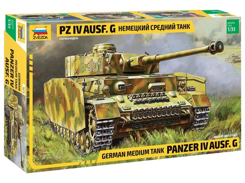 Сборная модель ZVEZDA Немецкий средний танк Pz IV Ausf G, 135