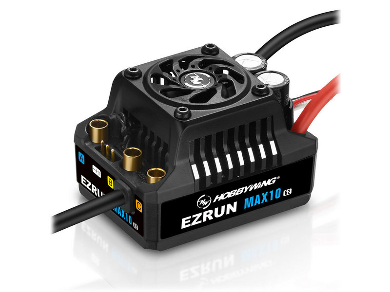Бесколлекторный регулятор Hobbywing EZRUN MAX10 G280A 80A520A, 110 влагозащищённый