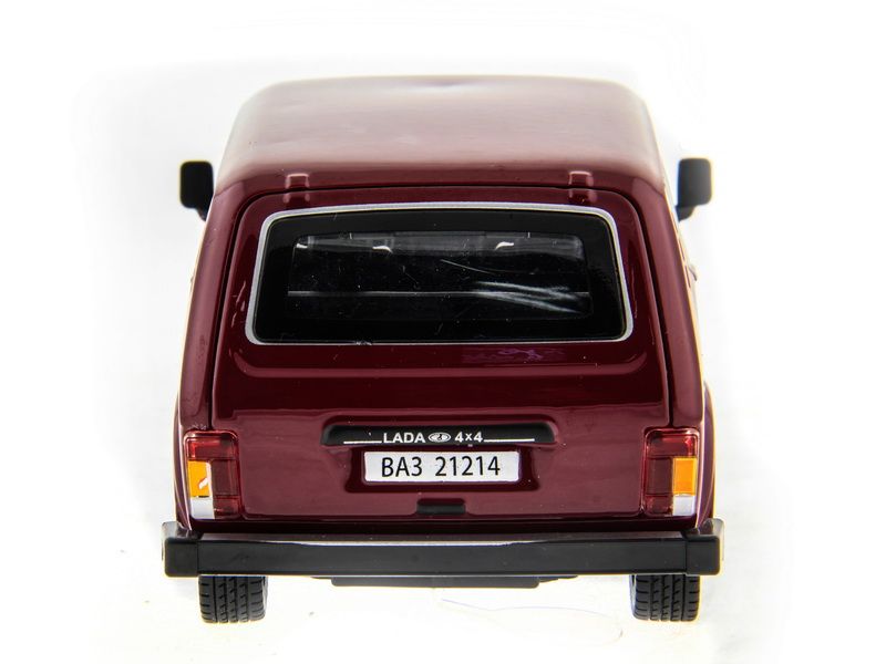Машина АВТОПАНОРАМА ВАЗ 2121 бордовая,122, инерция, Pull Bаck механизм, вк 101222 cм
