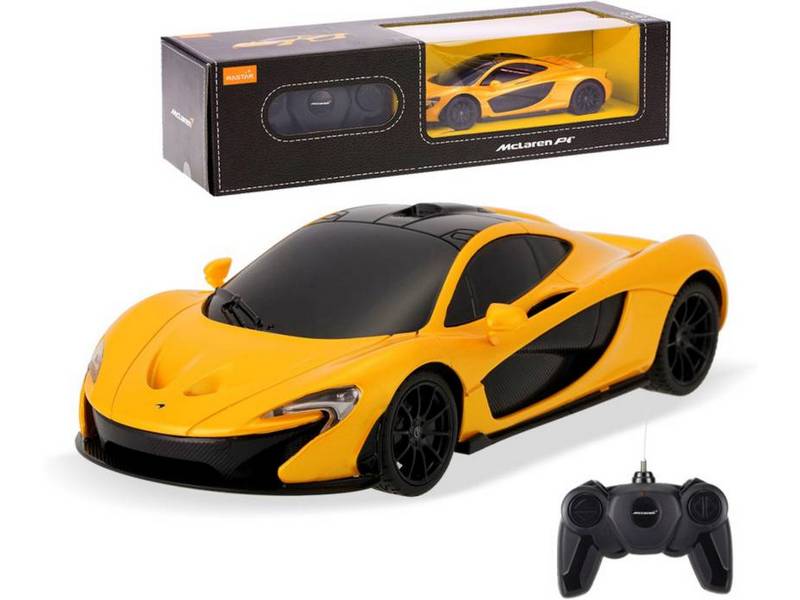 Радиоуправляемая машина Rastar McLaren P1 124, цвет жёлтый 27MHZ