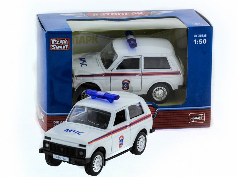 Машина АВТОПАНОРАМА инерц ВАЗ 2121 150, вк 1275,5 см, белая