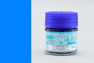 Краска акрил для пластика тм MRHOBBY  10мл  CLEAR BLUE, шт