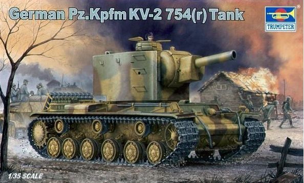 Сборная модель Танк PzKpfw KV2 754  r  135