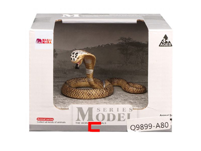 Фигурка игрушка MASAI MARA MM218160 серии Мир диких животных рептилия змея Кобра