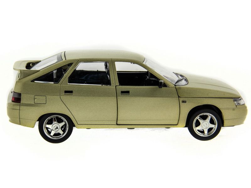 Машина АВТОПАНОРАМА ВАЗ 2112 бежевая,122, инерция, Pull Bаck механизм, вк 101222 cм