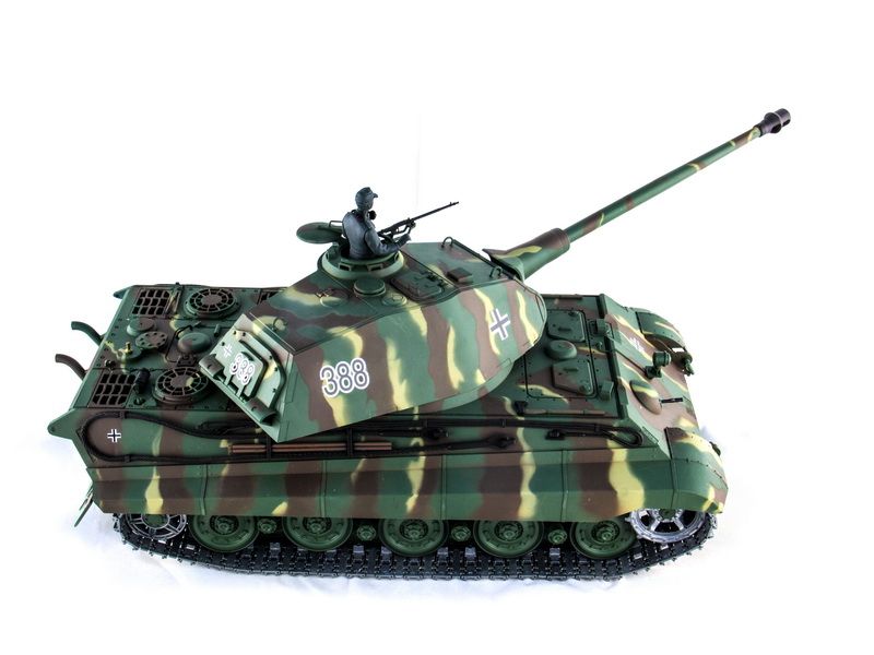 Радиоуправляемый танк Heng Long 116 KingTiger Германия 24G RTR PRO краснокоричневый