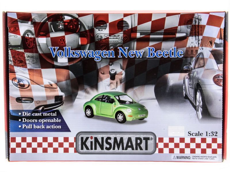 Машина Kinsmart 132 Volkswagen New Beetle инерция 112шт  бк