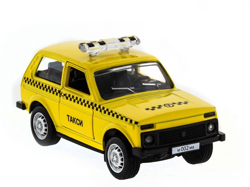 Машина АВТОПАНОРАМА инерц ВАЗ 2121 150, вк 1275,5 см, желтая