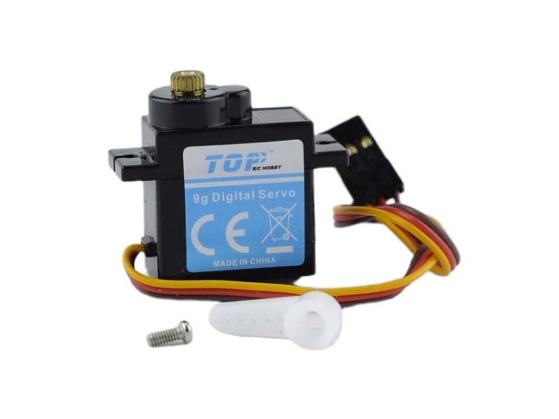 Сервомашинка 9g для самолета Top RC Jet Star Pro руль высоты, провод 80мм