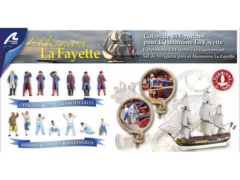 Набор металлических фигурок Artesania Latina для HERMIONE LAFAYETE, 14шт