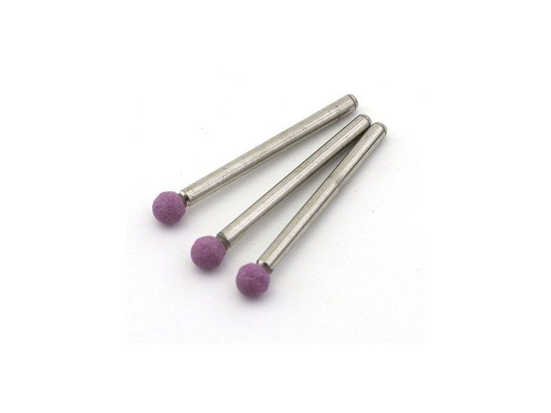 Насадка шлифовальная, оксид алюминия, шар, 6 мм, 3 штуп, блистер