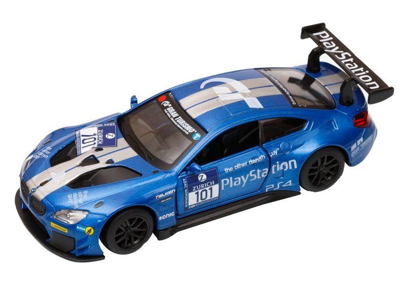 Машина АВТОПАНОРАМА BMW M6, синий, 144, инерция, вк 17,512,56,5 см