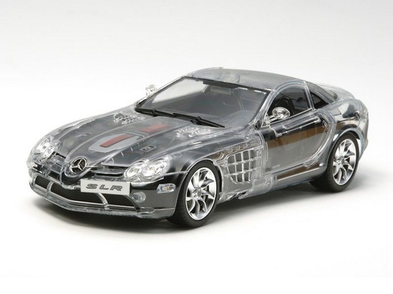 Склеиваемая модель автомобиля 124 MercedesBenz SLR McLaren Full View  с прозрачным корпусом