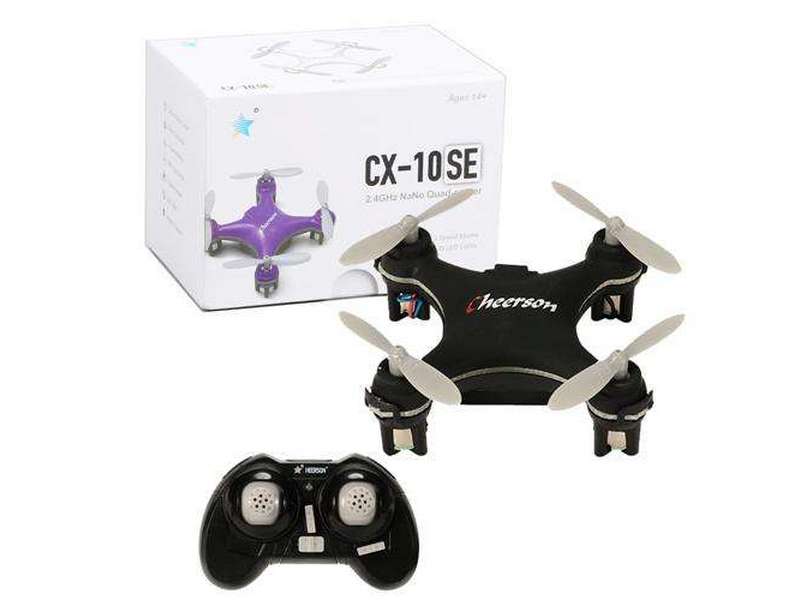 Радиоуправляемый квадрокоптер Cheerson CX10SE Mini RTF 24G черный