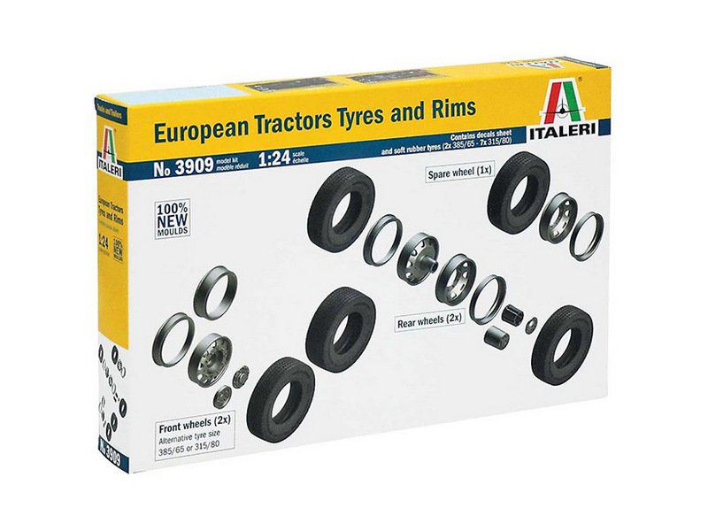 Сборная модель ITALERI 3909ИТ  Диски и шины для европейских грузовиков