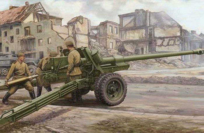 Сборная модель Пушка  Russian 100mm Antitank Gun M1944 135