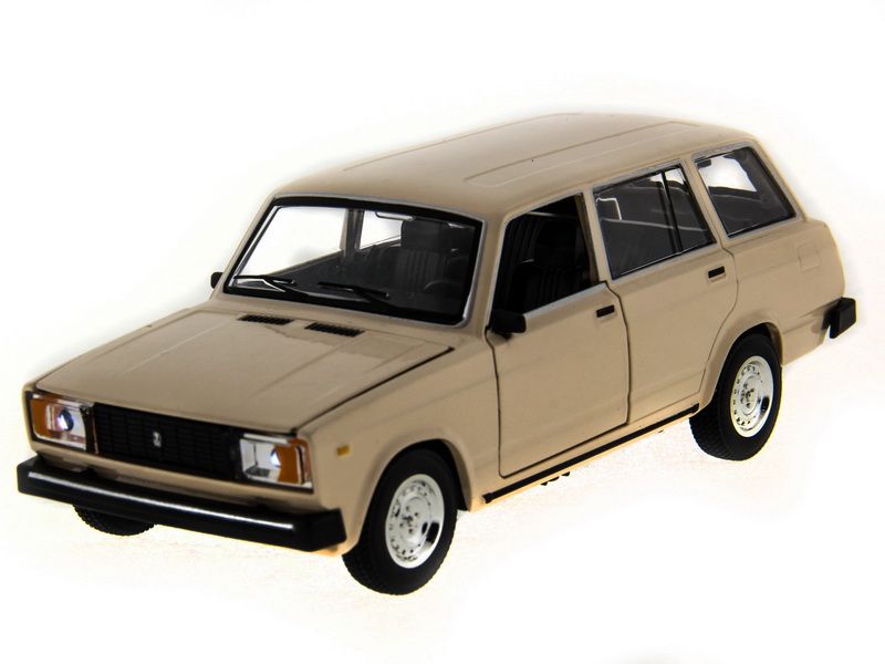 Машина АВТОПАНОРАМА ВАЗ 2104 бежевая,124, инерция, Pull Bаck механизм, вк 101222 cм