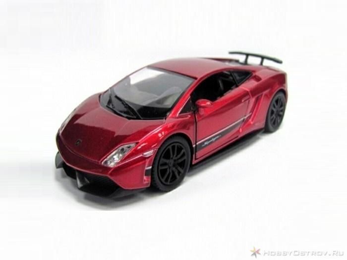 Модель 13039 Ideal Lamborghini Gallardo LP5704 Superlegger Shiny Metallic Red