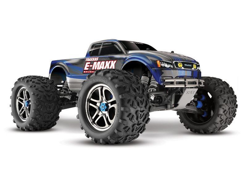 Радиоуправляемый монстр Traxxas EMaxx Brushless 4WD Castle Mamba 24GHz 110 RTR  АКК