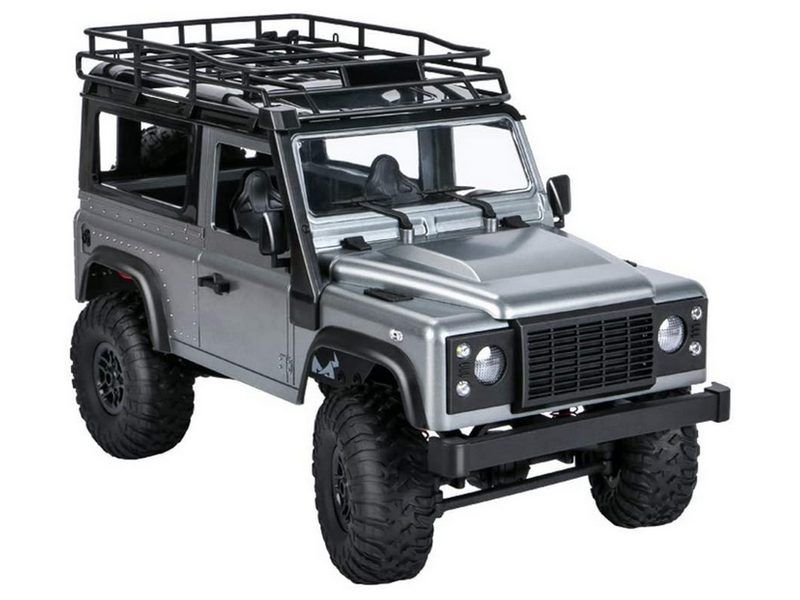 Радиоуправляемая автомодель MN MODEL внедорожник Defender D90 серебристый 4WD 24G 112 RTR
