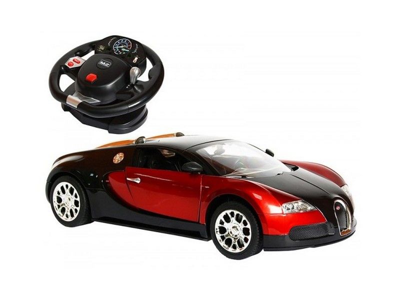 Радиоуправляемая машина MZ Bugatti Veyron 2232F 114 GYROруль, открываются двери акб