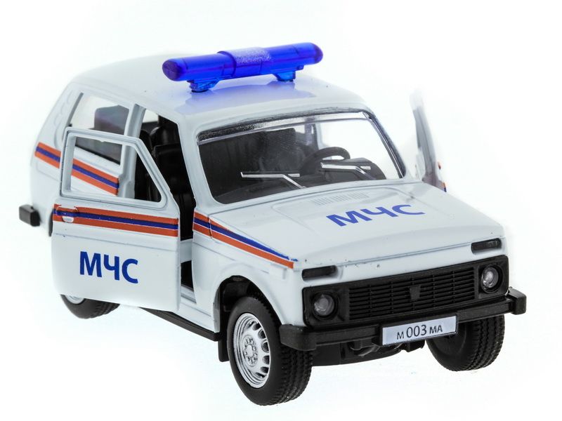 Машина АВТОПАНОРАМА инерц ВАЗ 2121 150, вк 1275,5 см, белая