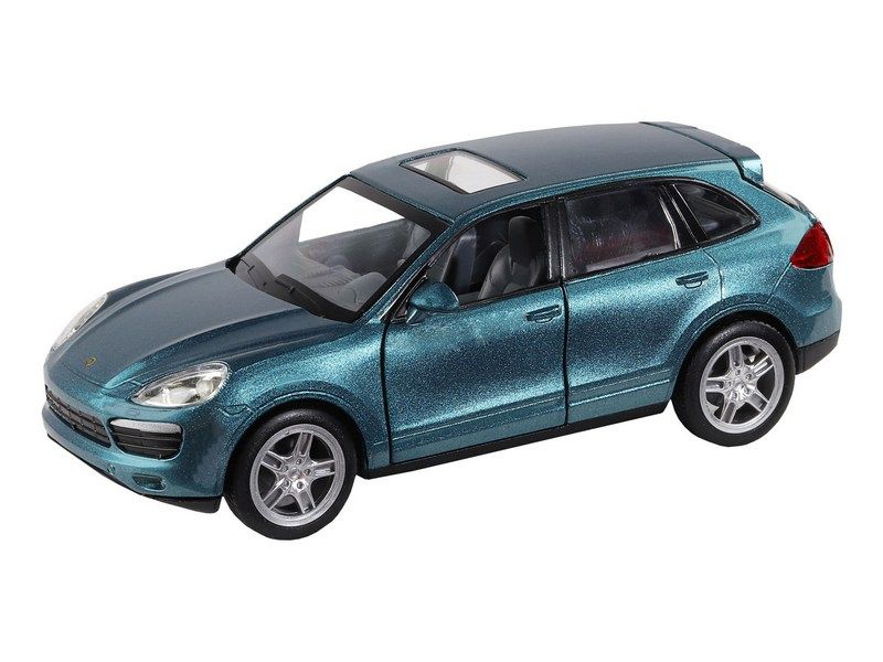 Машина АВТОПАНОРАМА Porsche Cayenne S, голубой, 132, свет, звук, инерция, вк 17,513,59 см
