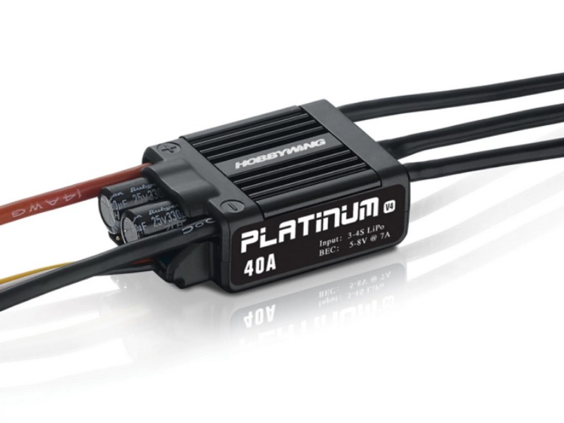 Бесколлекторный регулятор Hobbywing PLATINUM40AV4 40A60A, Aircraft, Heli