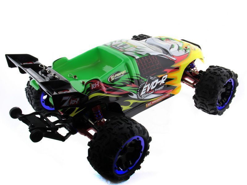 Радиоуправляемый трагги Remo Hobby EVOR Brushless UPGRADE зеленая 4WD 24G 18 RTR