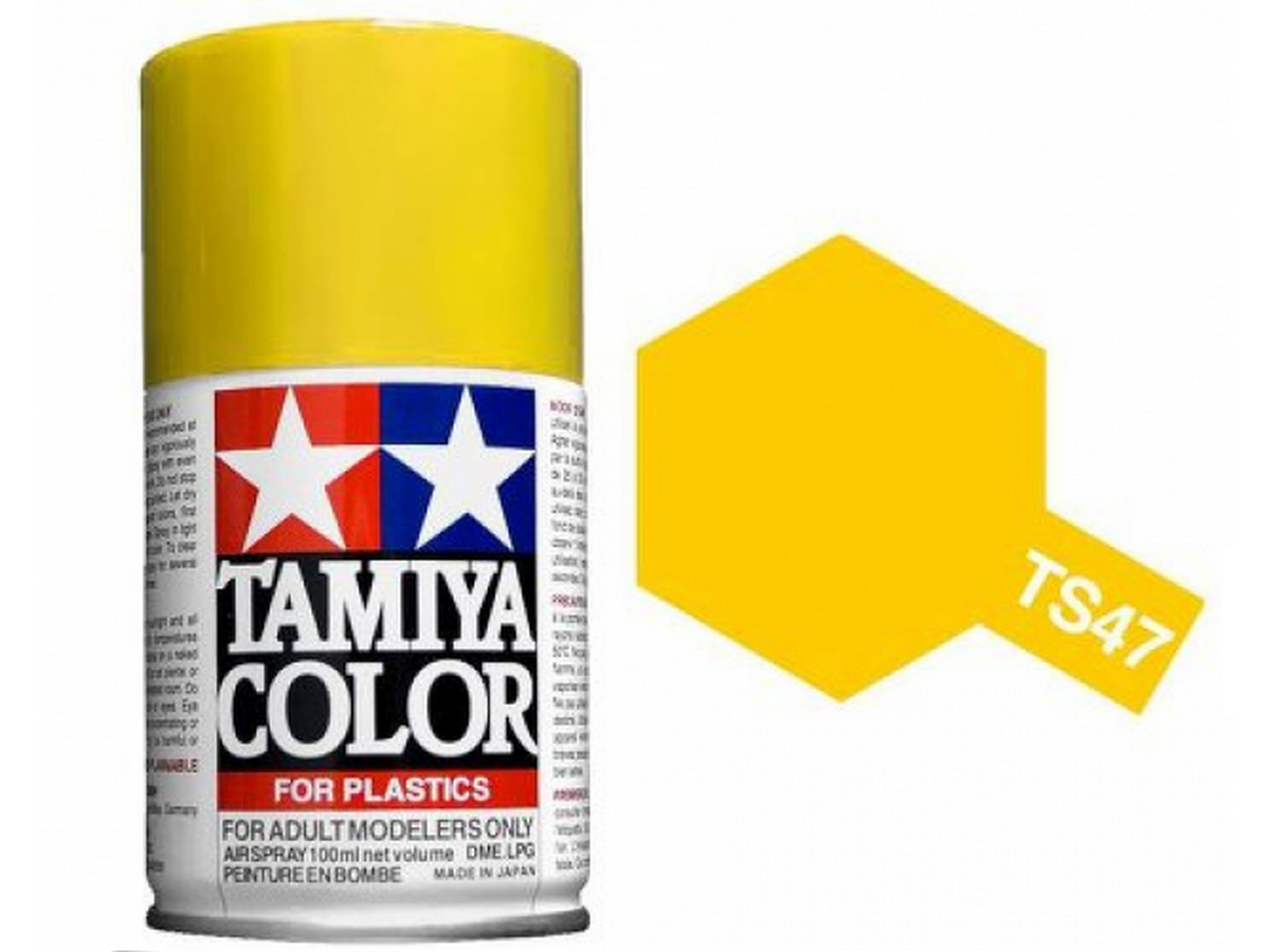Краска Tamiya TS47 Chrome Yellow Жёлтый хром краскаспрей 100 мл